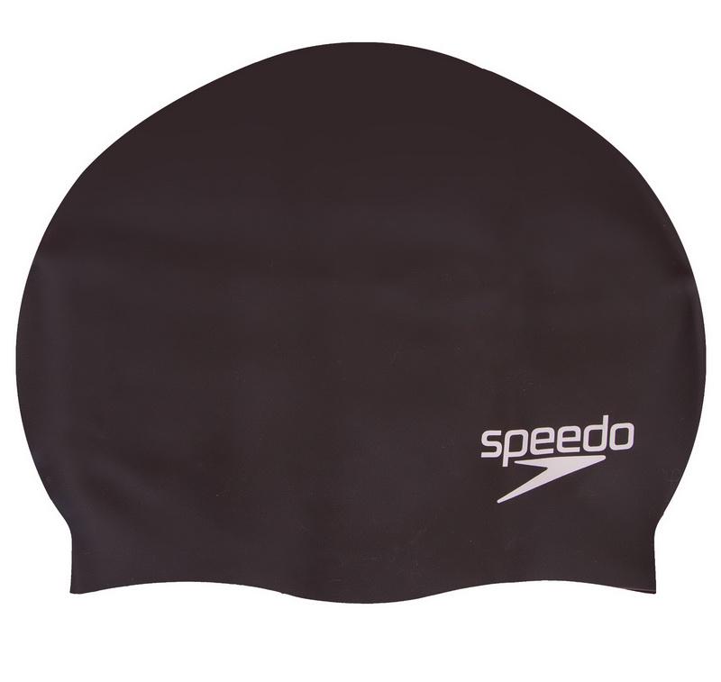 Шапочка для плавання Дитяча Speedo Plain Flat Silicone cap 8709931959 One Size Чорний (SK001018)