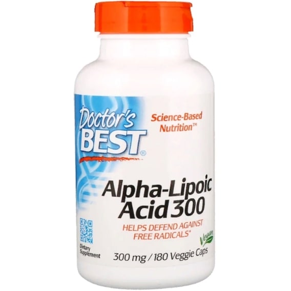 Альфа-липоевая кислота Doctor's Best Alpha-Lipoic Acid 300 mg 180 Veg Caps DRB-00277