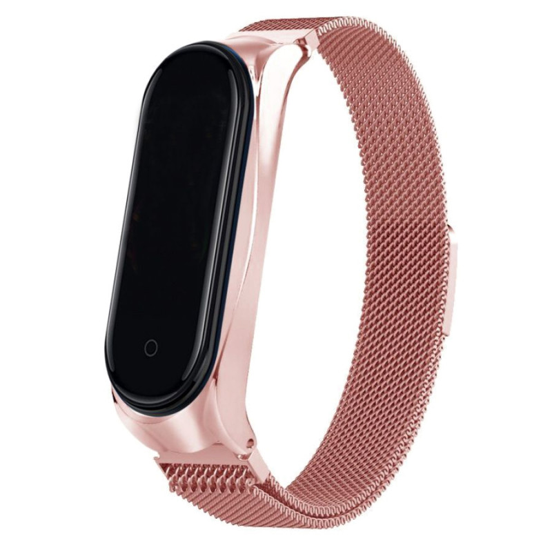 Ремінець Milanese Loop Design для Xiaomi Mi Band 3/4 (rose_gold) 895620