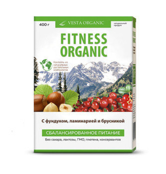 Белковый коктейль Fitness Organic 400 г