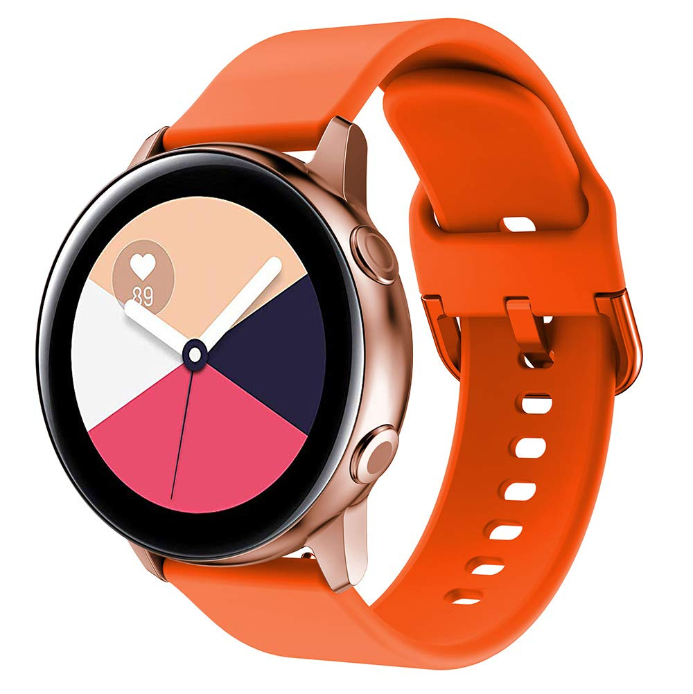 Ремешок BeWatch New 20 мм для Samsung Galaxy Watch 42 мм/Galaxy watch Active/active 2 40 mm Оранжевый (1012307)