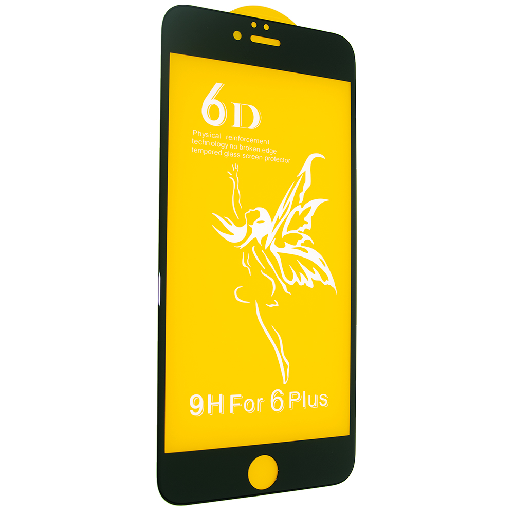 Захисне скло 6D Premium Glass 9H Full Glue для iPhone 6 Plus/ iPhone 6S Plus Black (00005778)