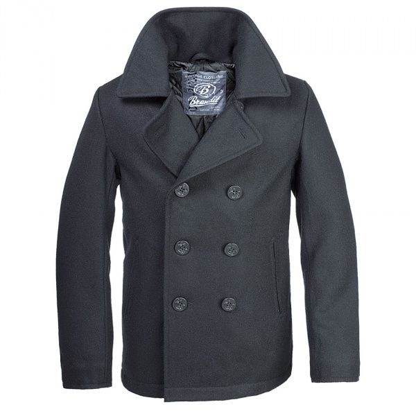 Бушлат Brandit Pea Coat BLACK L Черный (3109.2)