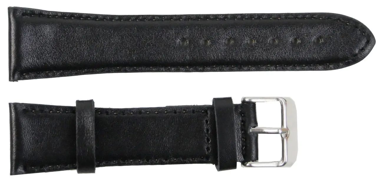 Ремінець для годинника Mykhail Ikhtyar Ш22 мм Чорний (S631-22S Black)