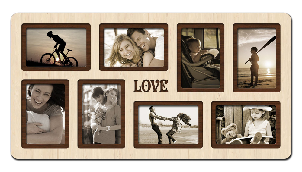 Фоторамка коллаж "Love" 65х34 см (H8-007B)