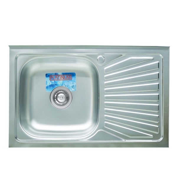 Кухонна мийка Platinum 8050 L Satin Хром (19757)