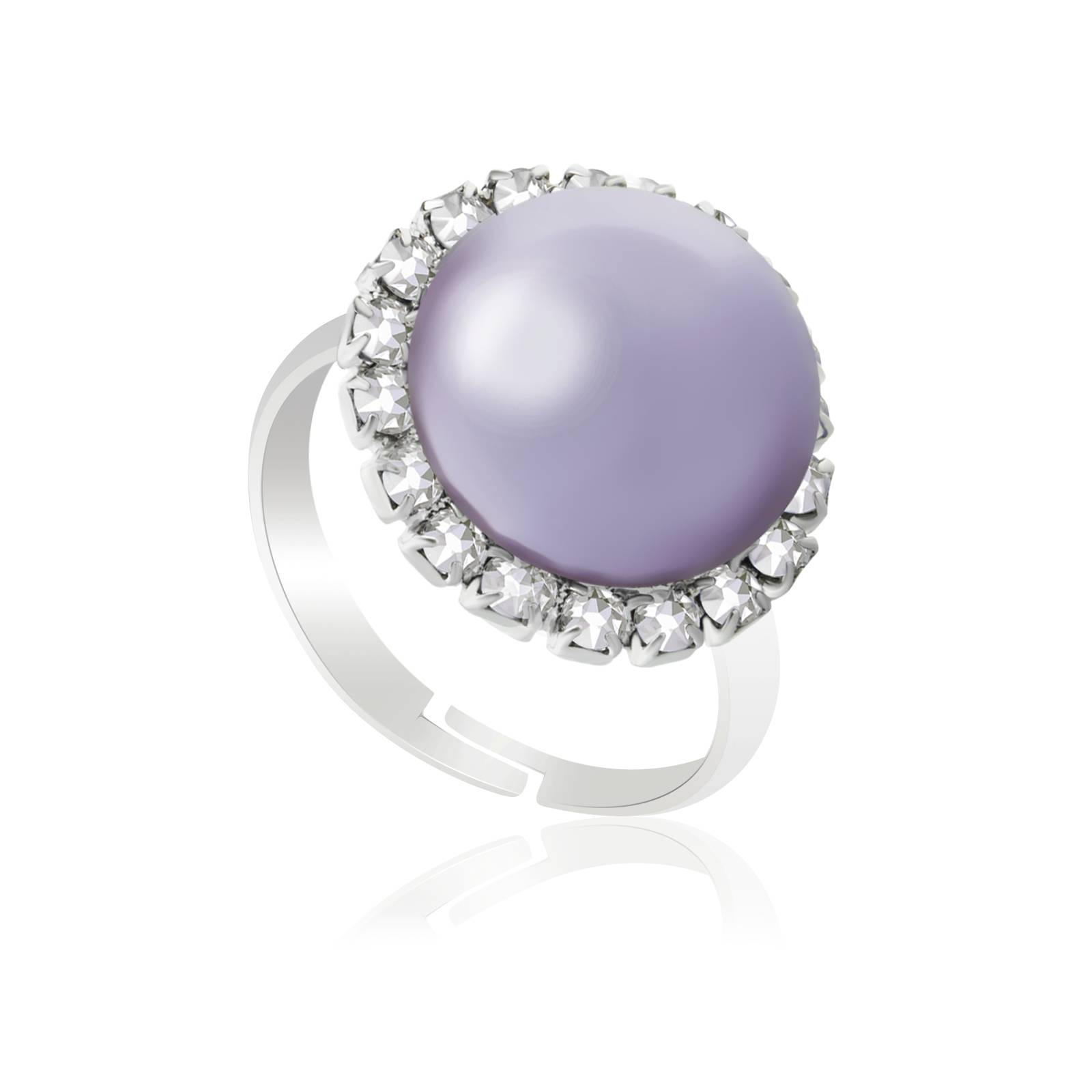 Кільце KOBI Amelia з перлами Swarovski 15 мм Регульований/Безрозмірне (7470-0645-03-32)