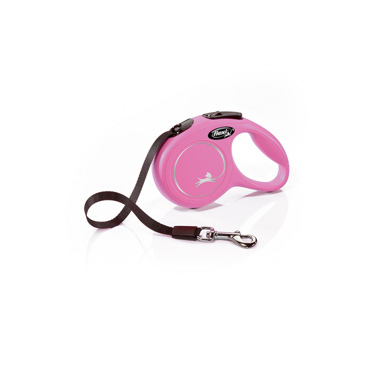 Поводок рулетка для маленьких собак Flexi new classic XS 3 м до 12 кг розовый