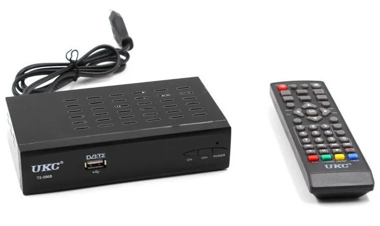 Тюнер приставка декодер ресивер UKC DVB-T2 0968 с поддержкой wi-fi адаптера 6922
