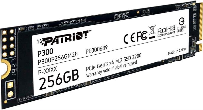 Накопитель SSD 256GB Patriot P300 M.2 2280 PCIe NVMe 3.0 x4 TLC (P300P256GM28)