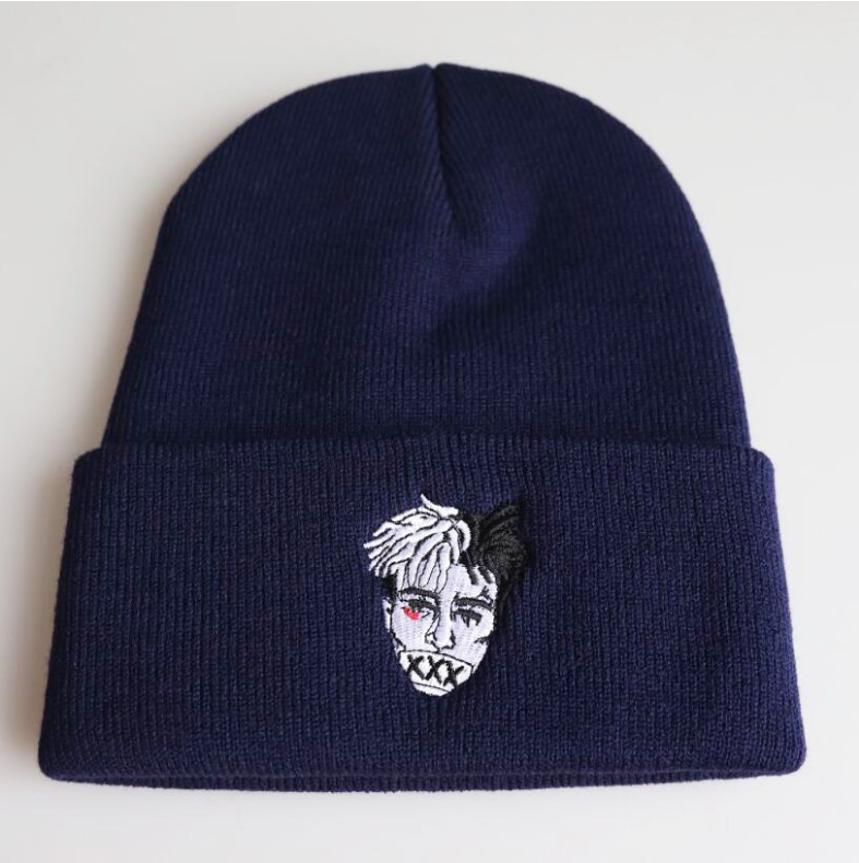 Шапка Jsstore XXXTentacion One Size Темно-синяя