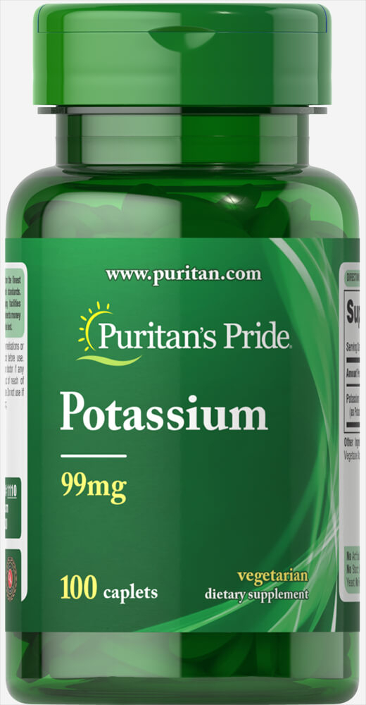 Калий Puritans Pride 99 мг 100 капсул (30998)