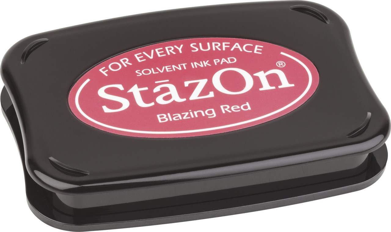 Чорнильна подушечка Tsukineko StazOn 10 x 6 см, яскраво-червона 2118796021