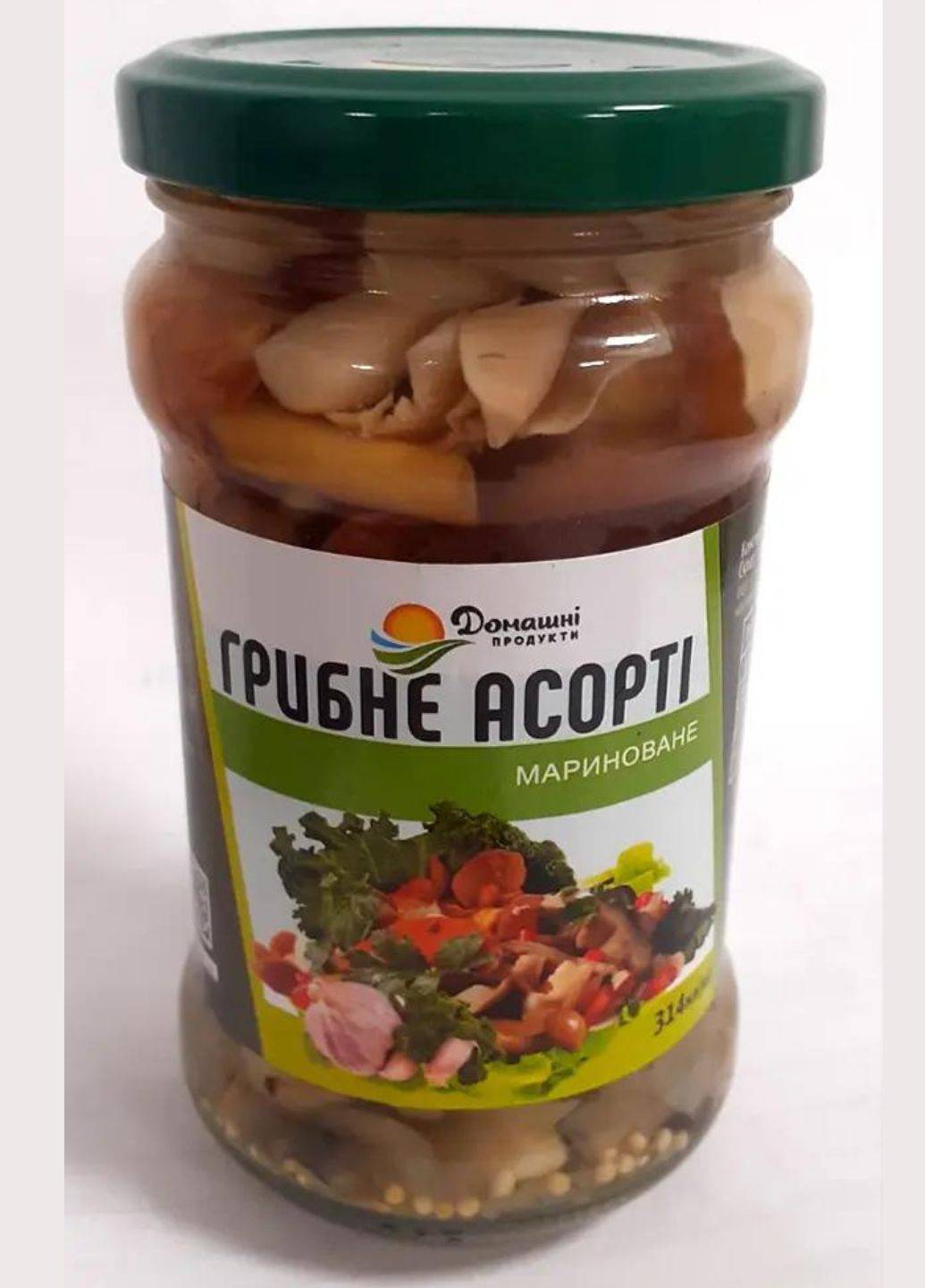 Грибное ассорти Домашні продукти 314 мл 280 г 4820186122886