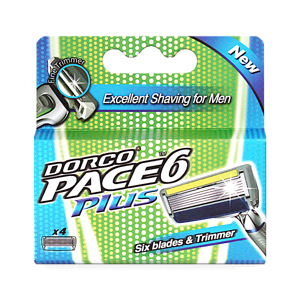 Сменные кассеты для бритья Dorco Pace 6 Plus - 4 шт (3020)