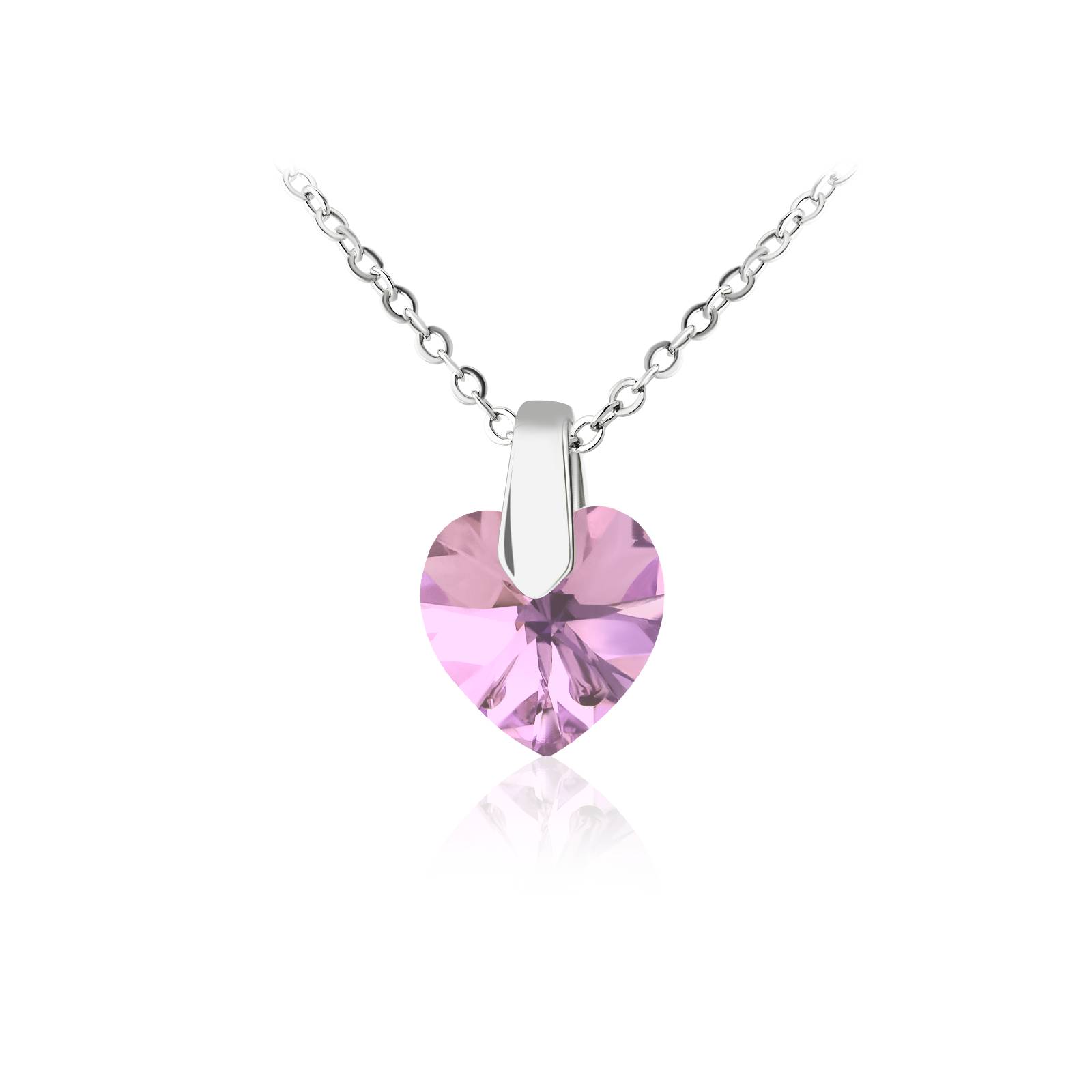 Кулон KOBI Heart Small зі Swarovski 9x10 мм (7430-2259-201-32)
