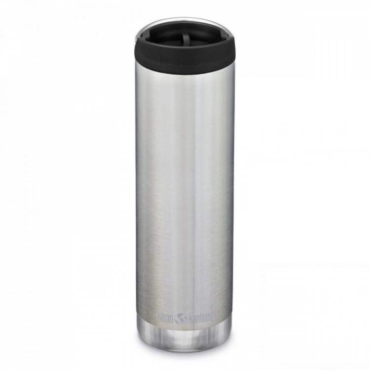 Термокружка Klean Kanteen TKWide Cafe Cap 592 мл Brushed Stainless (1017-1008322)