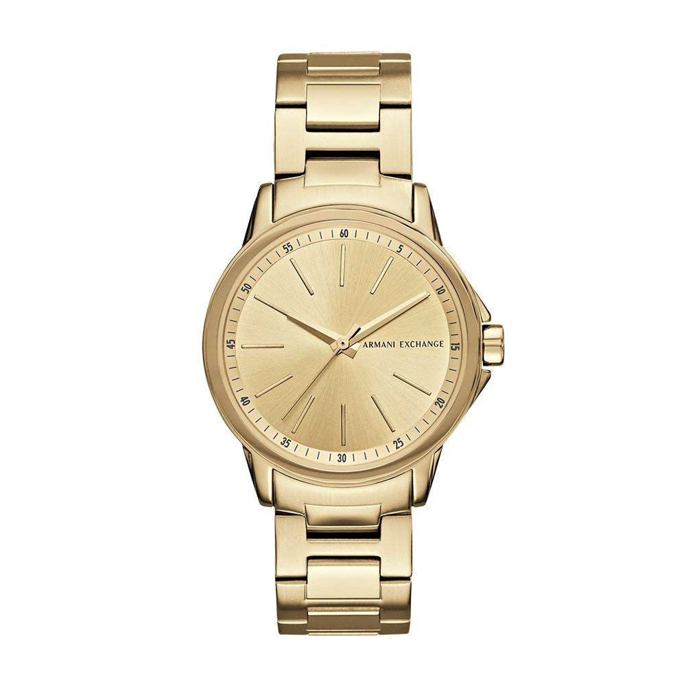 Жіночі часи Armani Exchange Dress Watch AX4346 Золотисті (hub_caYx86945)
