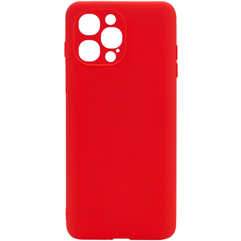 Силиконовый Чехол Candy Full Camera для Apple iPhone 12 Pro (6.1) (Красный / Red) 1130561
