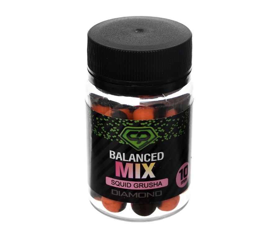 Бойли Carp Pro Diamond Balanced Mix Squid Grusha 10мм (DCPBMSQG10)