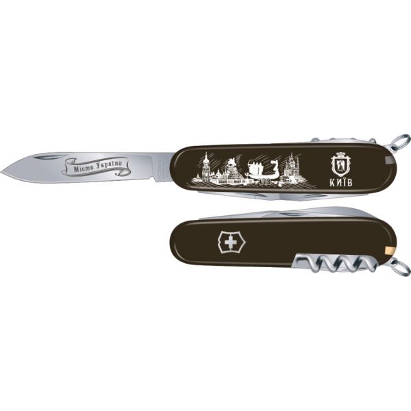 Ніж Victorinox Spartan City 3D мм 12 предметів Чорний (1.3603.3R30)