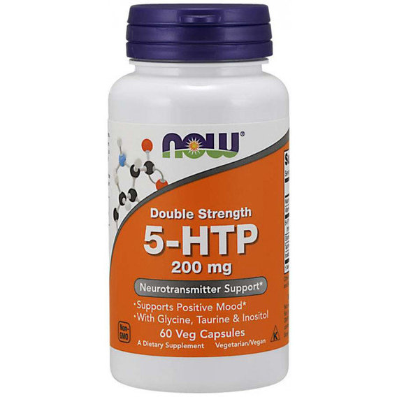 Триптофан NOW Foods 5-HTP 200 mg 60 Veg Caps