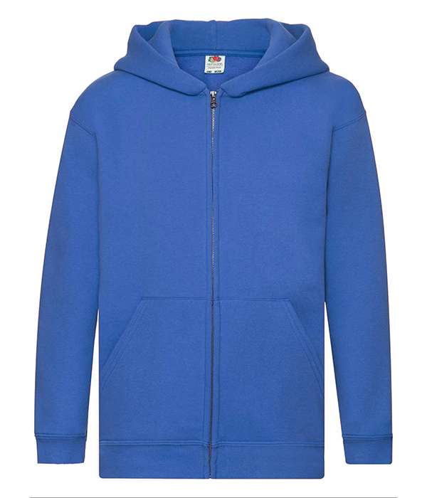 Толстовка Fruit of the loom Premium hooded sweat jacket Kids 152 см Синий (62-035-0)