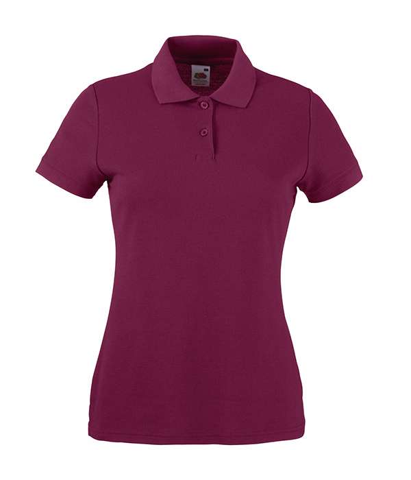 Поло Fruit of the loom 65/35 Polo Lady-Fit 2XL Бордовый (63-212-0)