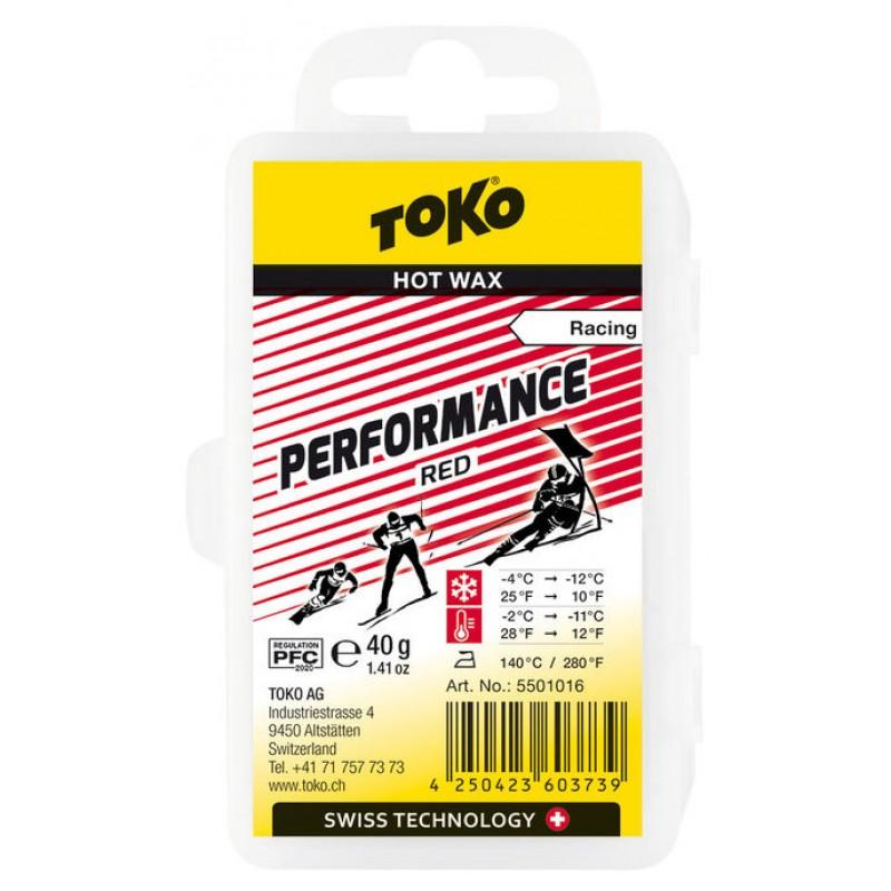 Воск Toko Performance Hot Wax Red 40g (1052-550 1016)