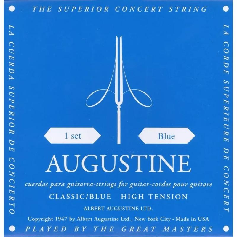 Струны для классической гитары Augustine Classic/Blue Label Classical Guitar Strings High Tension