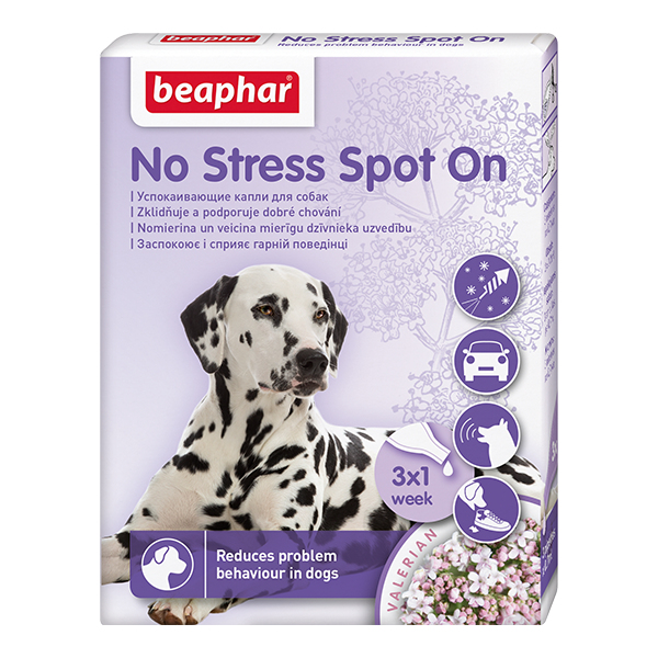 Успокаивающие капли для собак Beaphar No Stress Spot On 3 пипетки