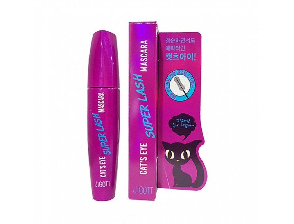 Подовжуюча туш для вій Jigott Cat's Eye Super Lash Mascara 12 мл 8809541280092