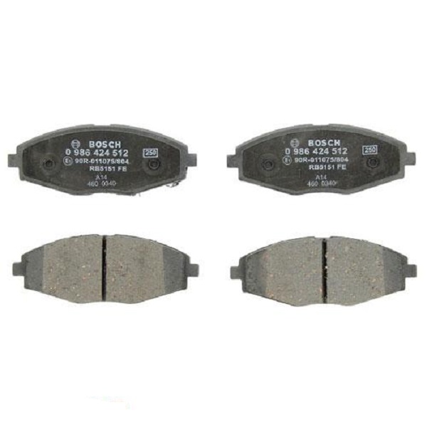 Колодки гальмові Bosch дискові передні CHEVROLET/DAEWOO Lanos/Matiz F 0.8-1.5 0986424512
