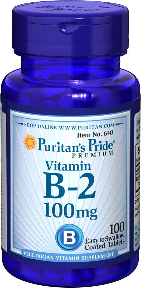 Вітамін В-2 Puritans Pride 100 мг 100 таблеток (30993)