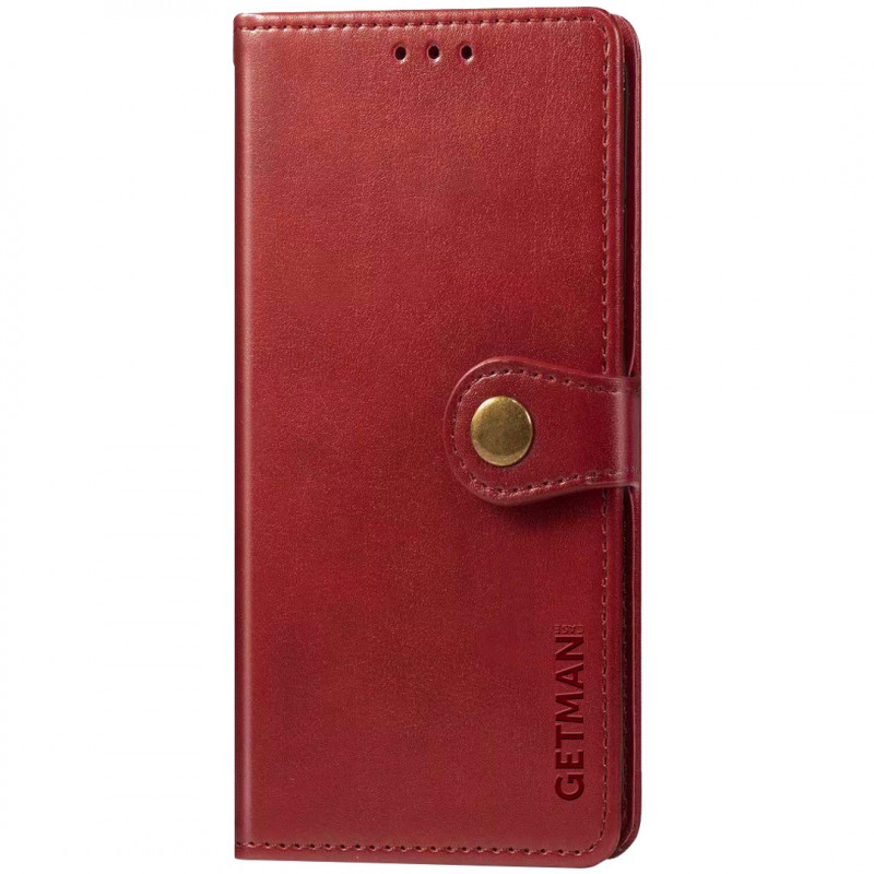 Кожаный Чехол книжка GETMAN Gallant (PU) для Huawei Y7a (Красный) 1093810