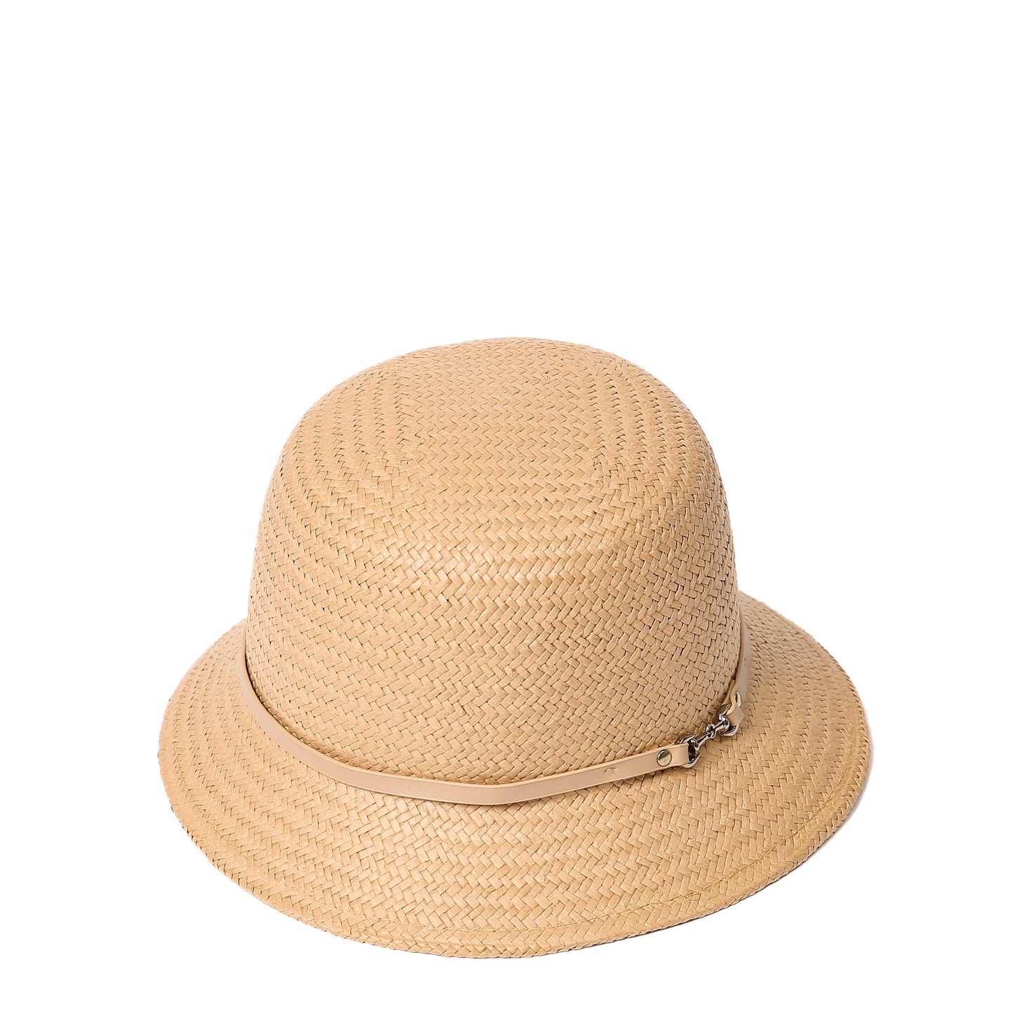 Шляпа женская с ремешком LuckyLOOK Синтия One Size Бежевый 734-425
