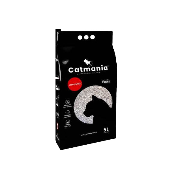 Бентонитовый наполнитель CATMANIA Unscented 5 л