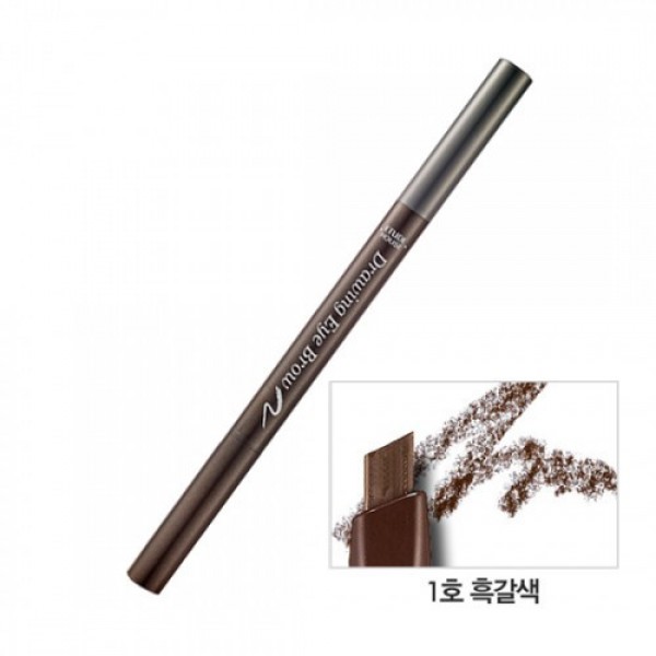 Карандаш для бровей с щеточкой Etude House Drawing Eye Brow #1 Dark Brown 0.25 г (8806199416187)