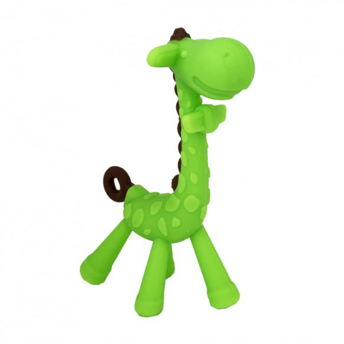 Силиконовый прорезыватель Жираф Mega Zayka MGZ-0416 (Green) в футляре