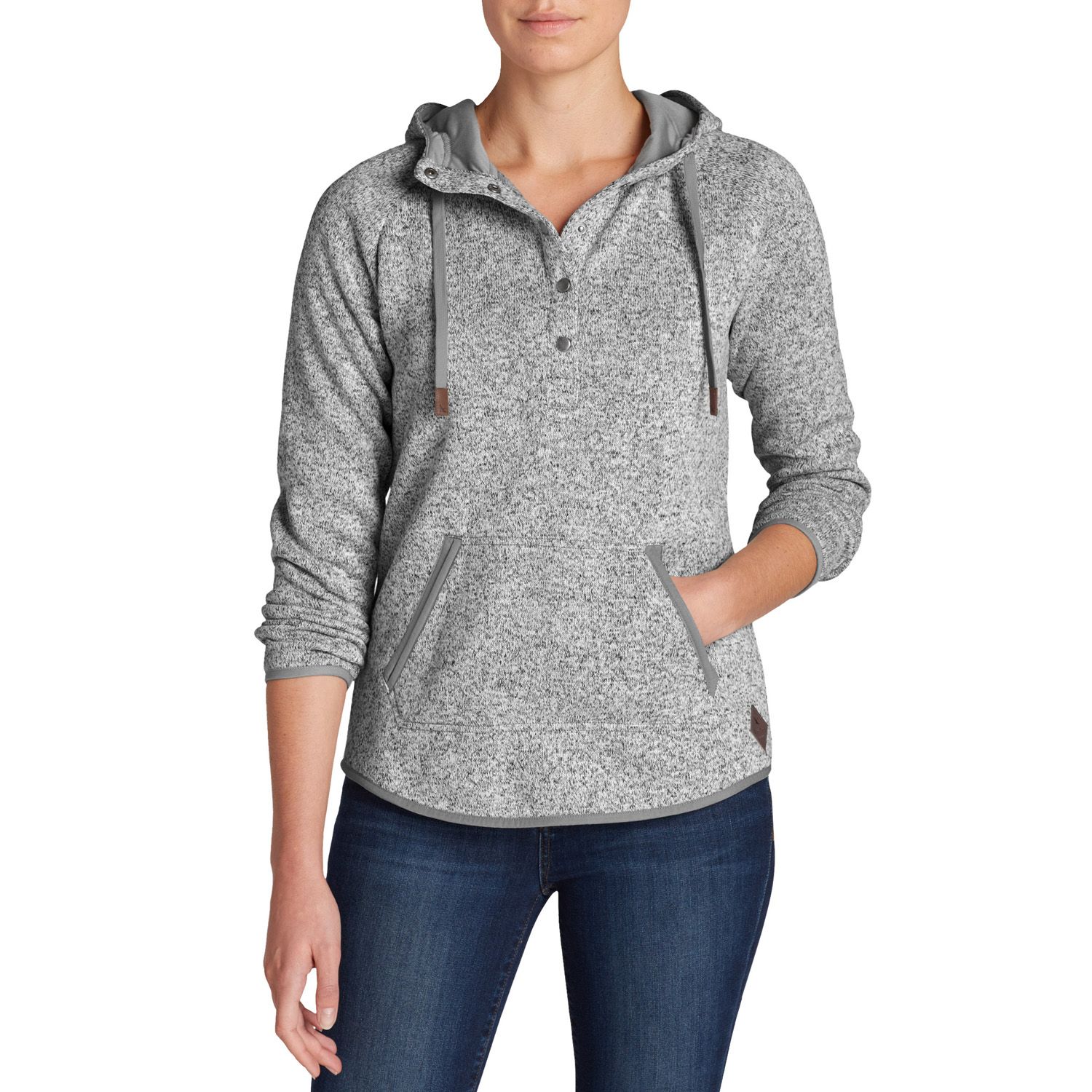 Пуловер Eddie Bauer Womens Radiator Fleece Pullover GRAY S Сірий (0324GY-S)