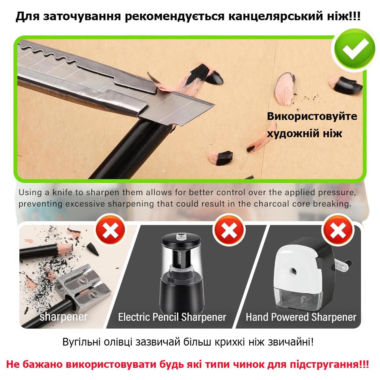 Профессиональные угольные цветные карандаши Kalour набор 12 штук