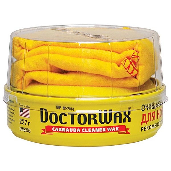 Полироль-защита Doctor Wax 8203 пастообразная очищающая с воском Металлик 227 г