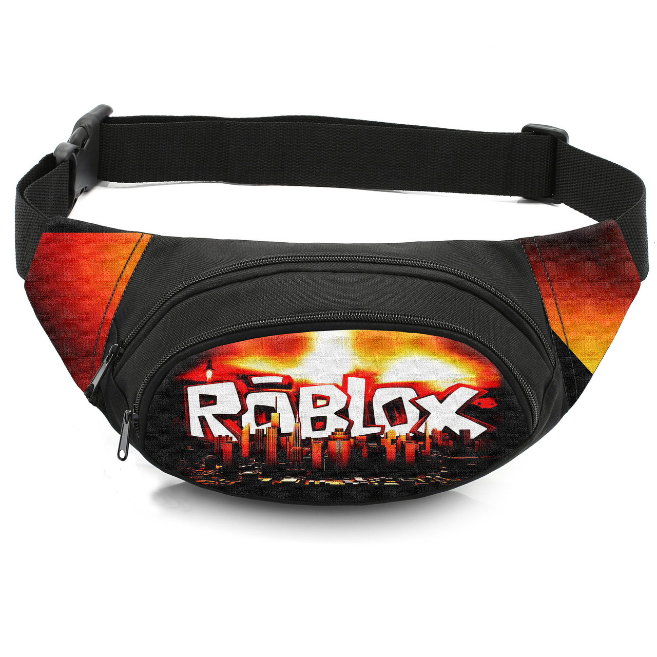 Дитяча сумка-бананка Roblox, чорна, 32x8x13 см — арт. 2894520089