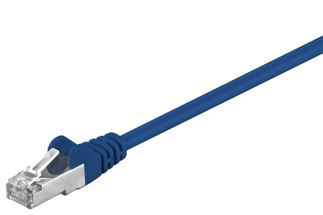 Патч-корд екранований Goobay RJ45 SFTP5e  2.0m patch AWG26 D=5.5mm 2xS Protect синій (75.06.8055)