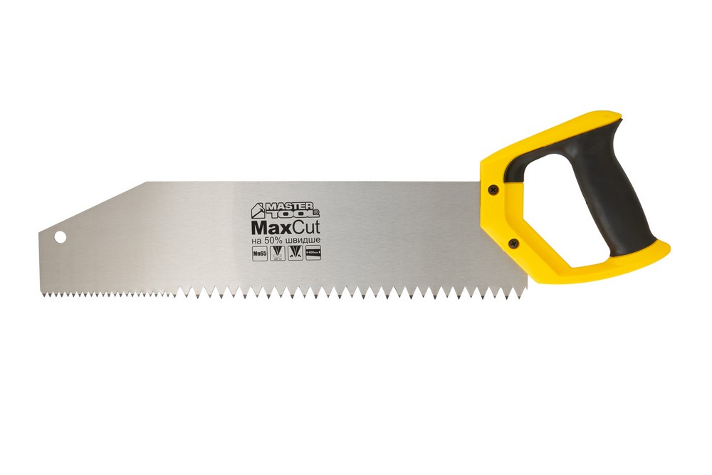 Ножовка столярная MASTERTOOL GM 2TPI/5TPI MAX CUT 400 мм закаленный зуб 2D заточка полированная (14-2704)