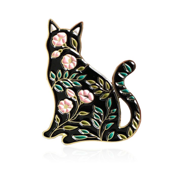 Пин BROCHE Кот чёрный BRGV113218
