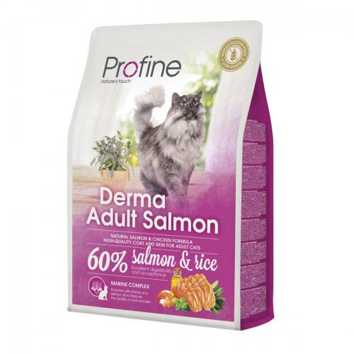 Корм для кошек Profine Cat Derma 2 кг для длинношерстных, с лососем