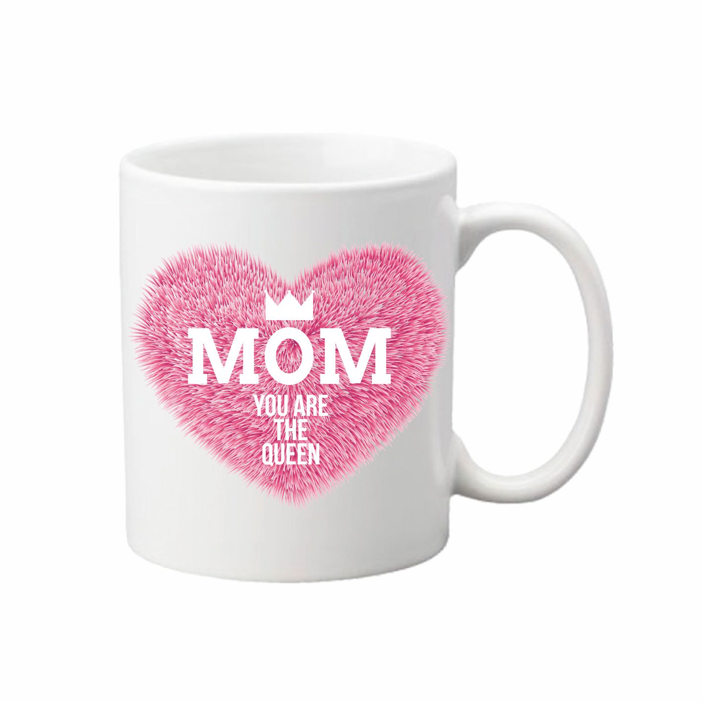 Чашка Vivay Mom you are the queen 330 мл 330 мл Белый (hub_zmaefk)