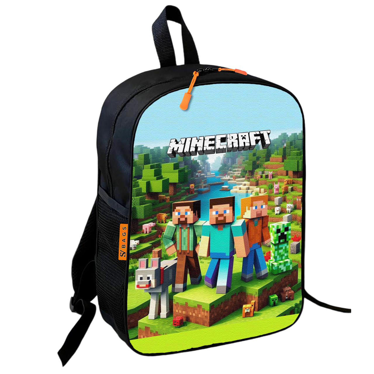 Дитячий шкільний рюкзак Кріпер Minecraft 36х27х13 см