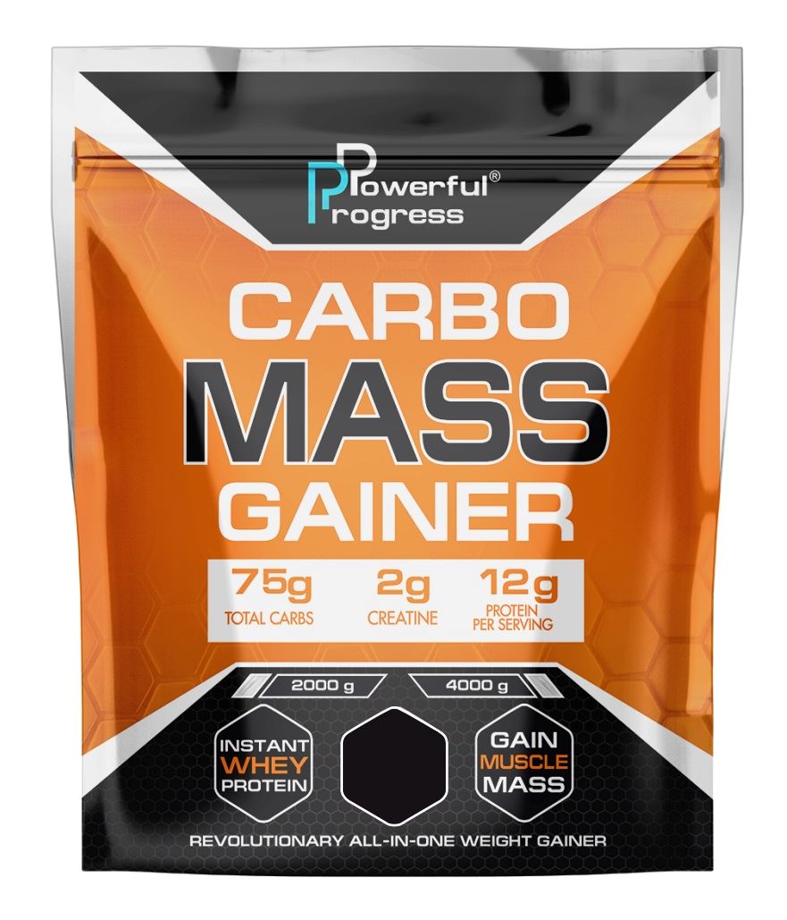 Гейнер Powerful Progress Carbo Mass Gainer 4000 g /40 servings/ Banana